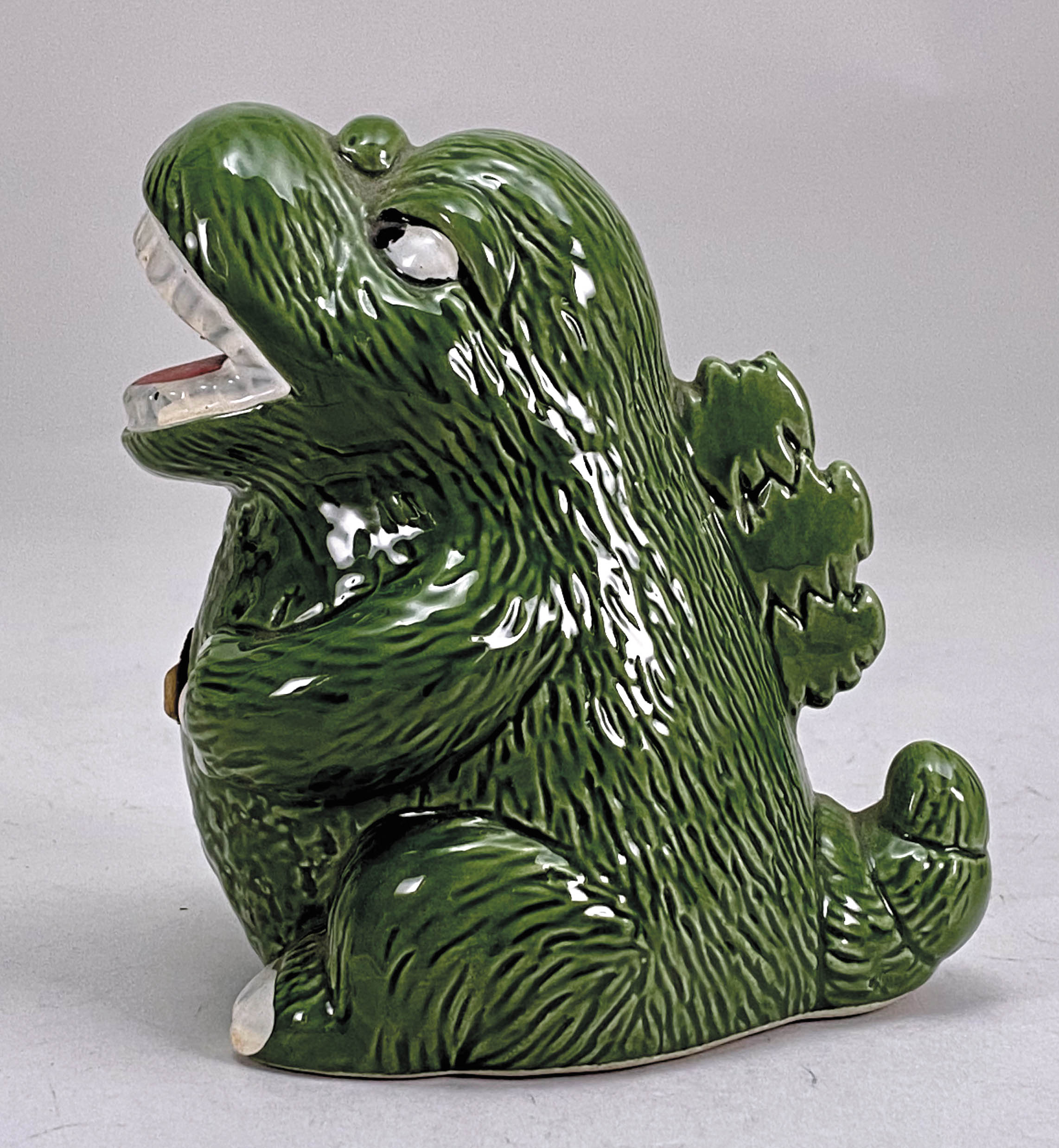 ゴジラ　マイク　 陶器貯金箱 ゴジラ 陶器 貯金箱 マイク - メルカリ