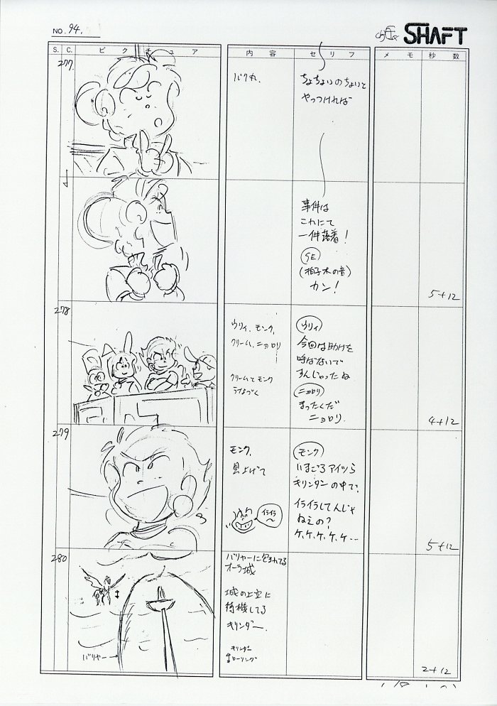 エトレンジャー　絵コンテ 十二戦支 爆烈エトレンジャー 絵コンテ