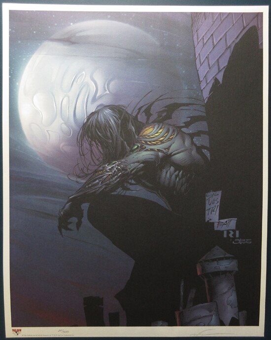 Marc Silvestri 直筆サイン入り複製カラーイラスト The Darkness