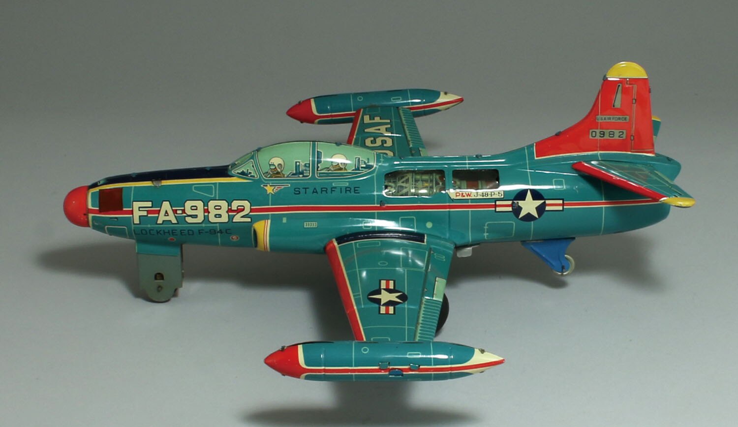 Avion Jouet à Friction Starfire – FA-983 / FA-982 – US Air Force USAF – Rare – Occasion