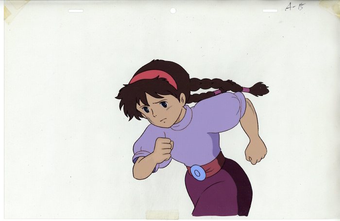 されたセル 希少!「天空の城ラピュタ」シータ 宮崎駿 ジブリ 色指定