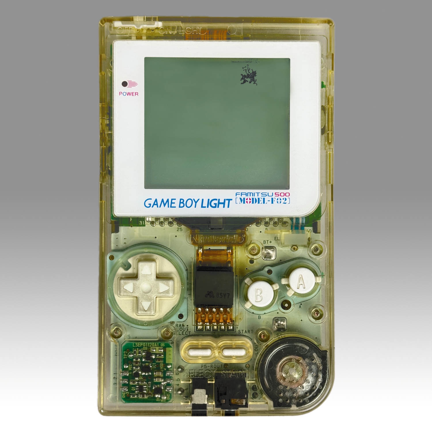 9601] MODEL-F02 GAMEBOY LIGHT SKELETON ファミ通限定版