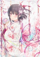 3167] 深崎暮人 直筆サイン入りカラー複製イラスト「冴えない彼女の