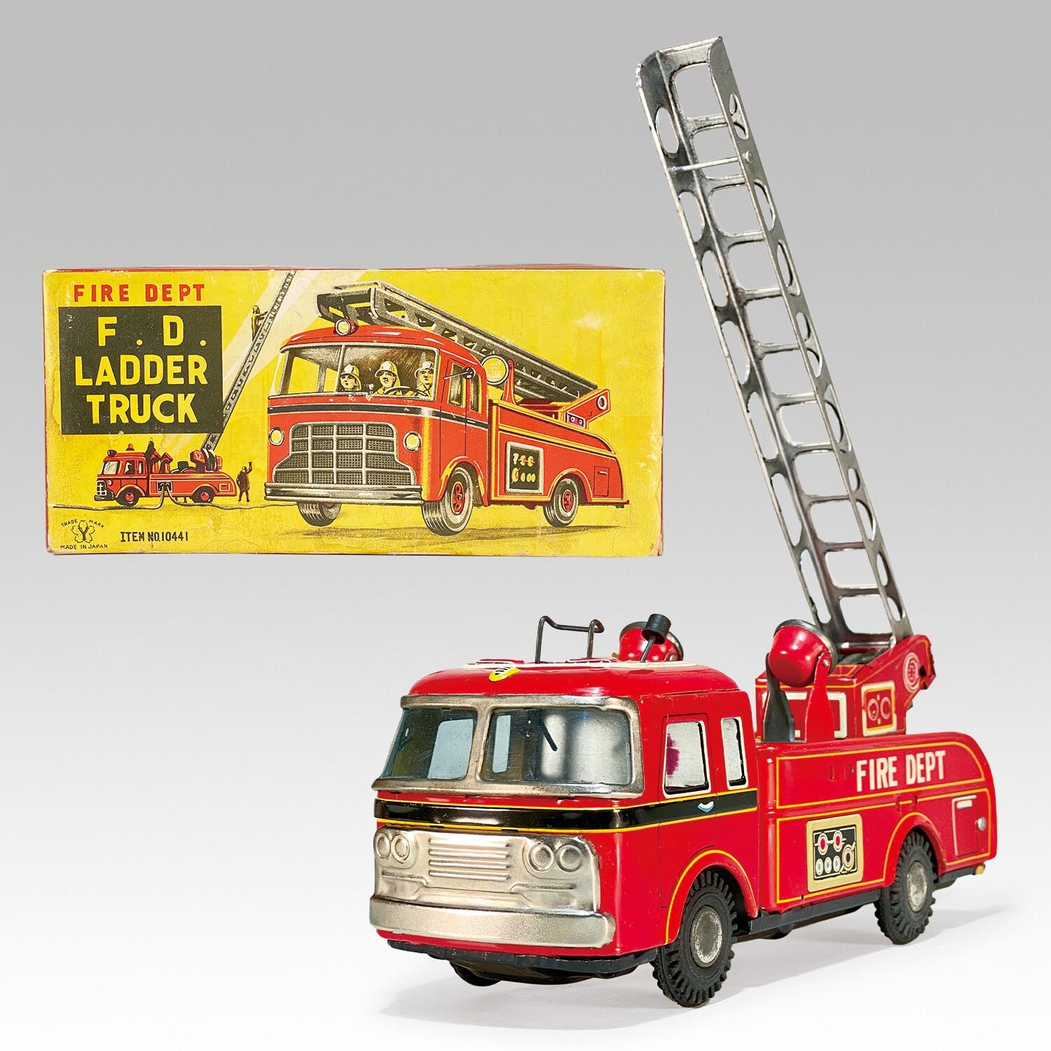 1008 米澤玩具 F D ラダートラック 消防ハシゴ車