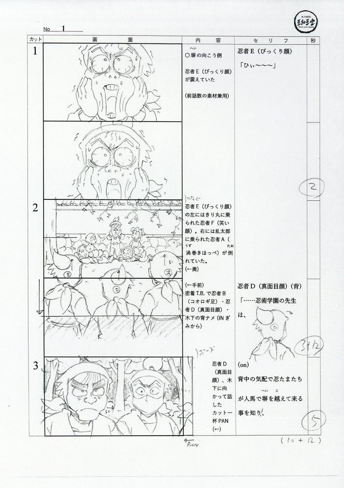 忍たま乱太郎 絵コンテ