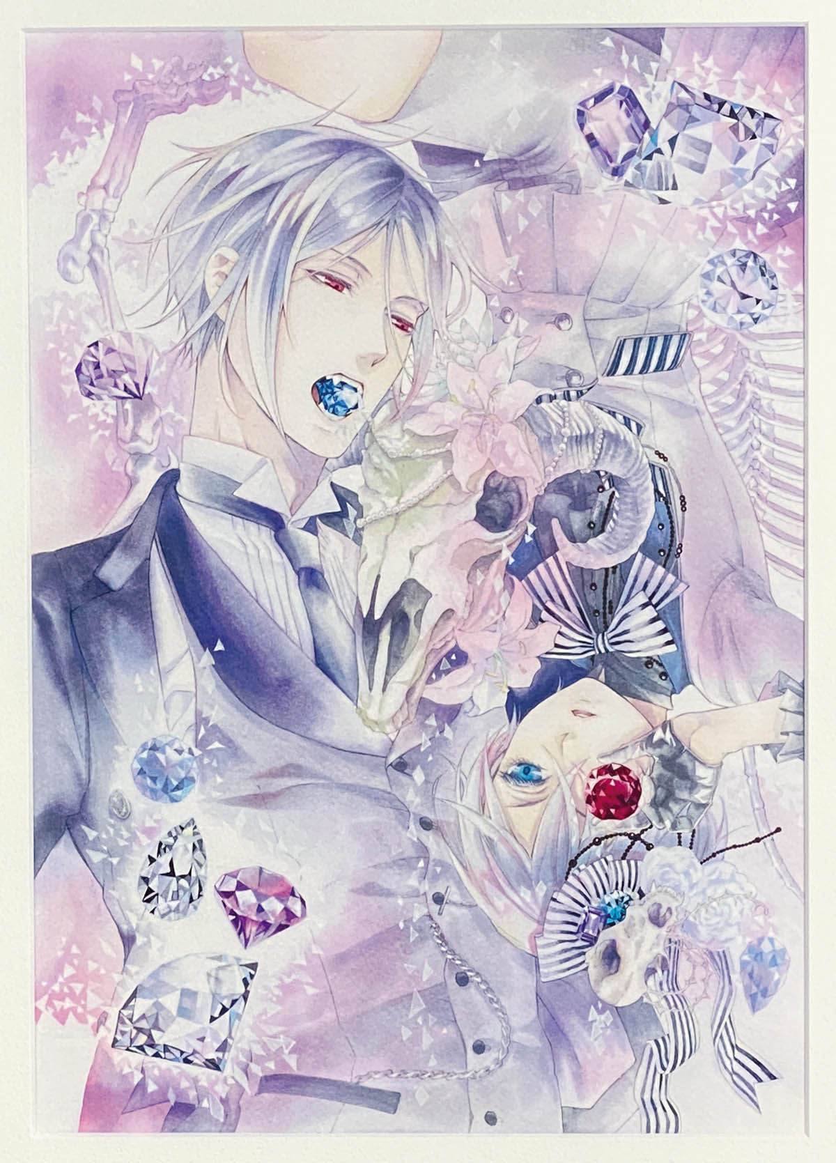 5109] 枢やな カラー複製イラスト「黒執事/透明標本」