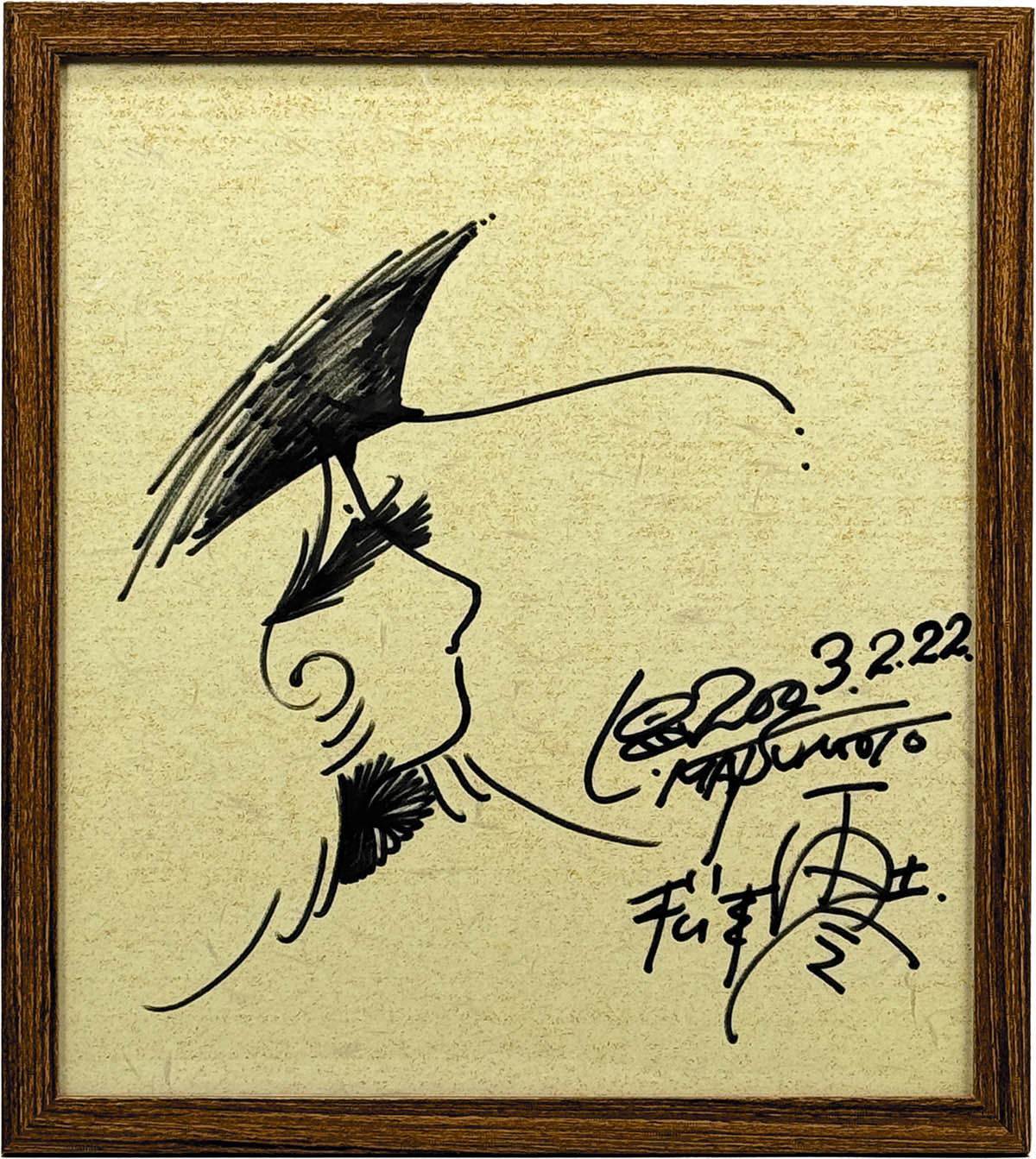 4013] 松本零士 直筆色紙「銀河鉄道999」メーテル