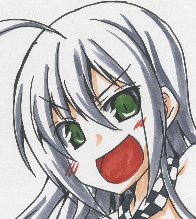 星野蒼一朗直筆カラー色紙 這いよれ スーパーニャル子ちゃんタイム