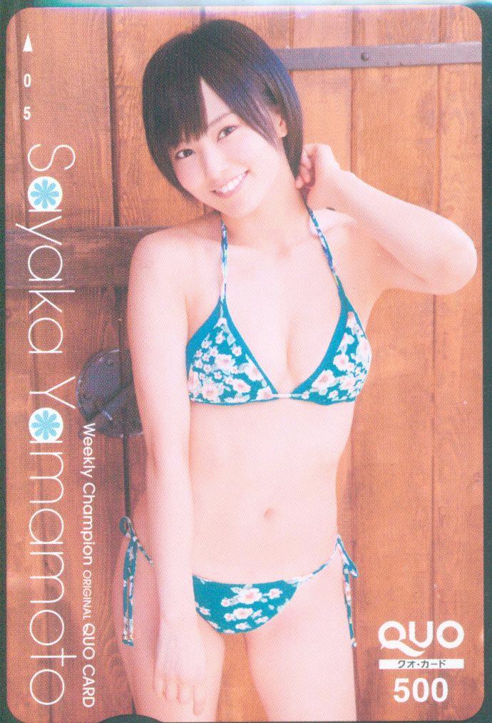 貴重 有難う 週刊少年チャンピオン 山本彩(NMB48)水着ver.クオカード