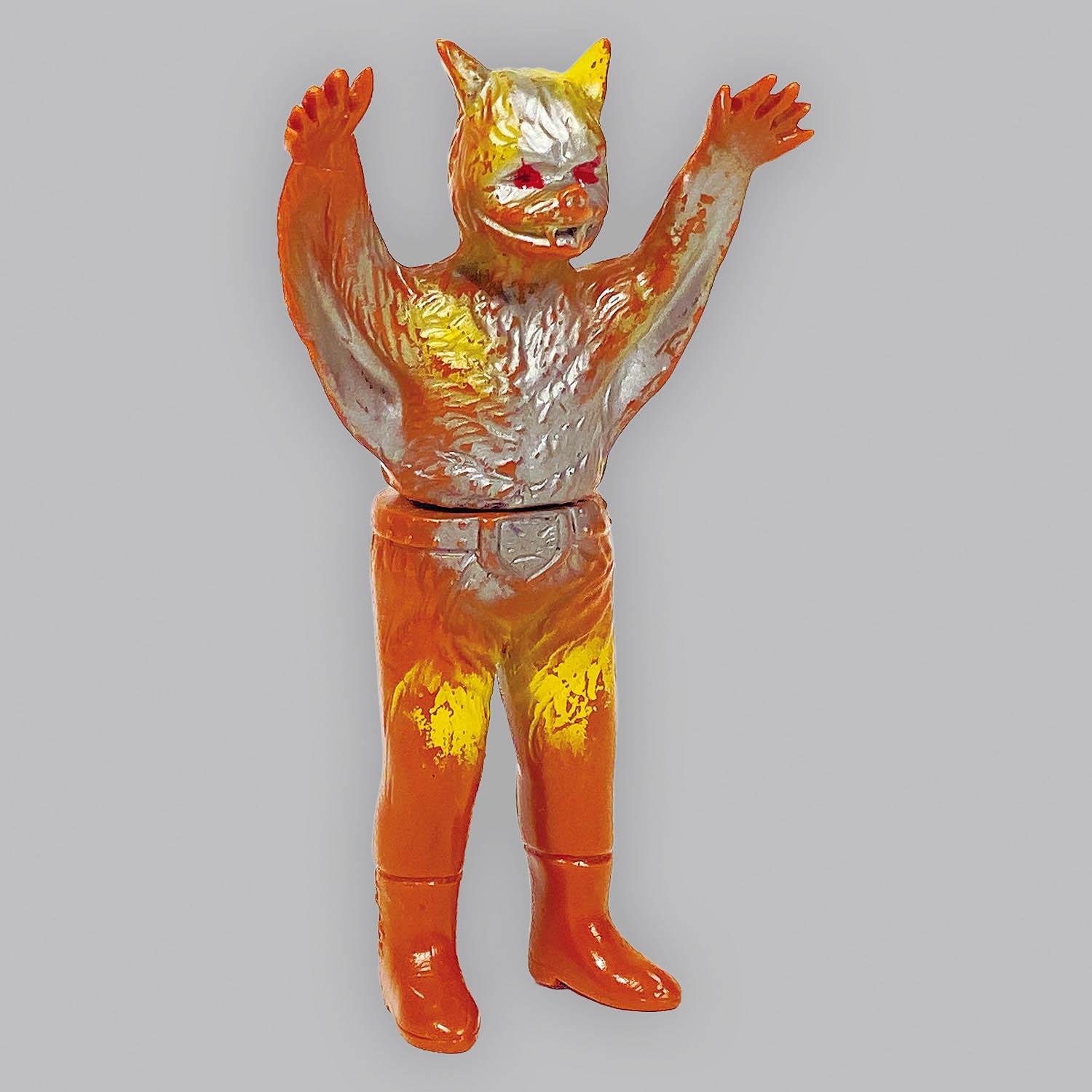 ⚠️レア　1970年　珍色　ムササビードル仮面ライダー　ミニソフビ　旧バンダイ ⚠️レア 1970年 珍色 ムササビードル仮面ライダー ミニソフビ
