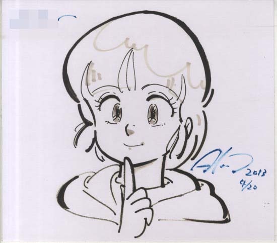 高田明美 直筆サイン入り複製色紙「魔法の天使クリィミーマミ」