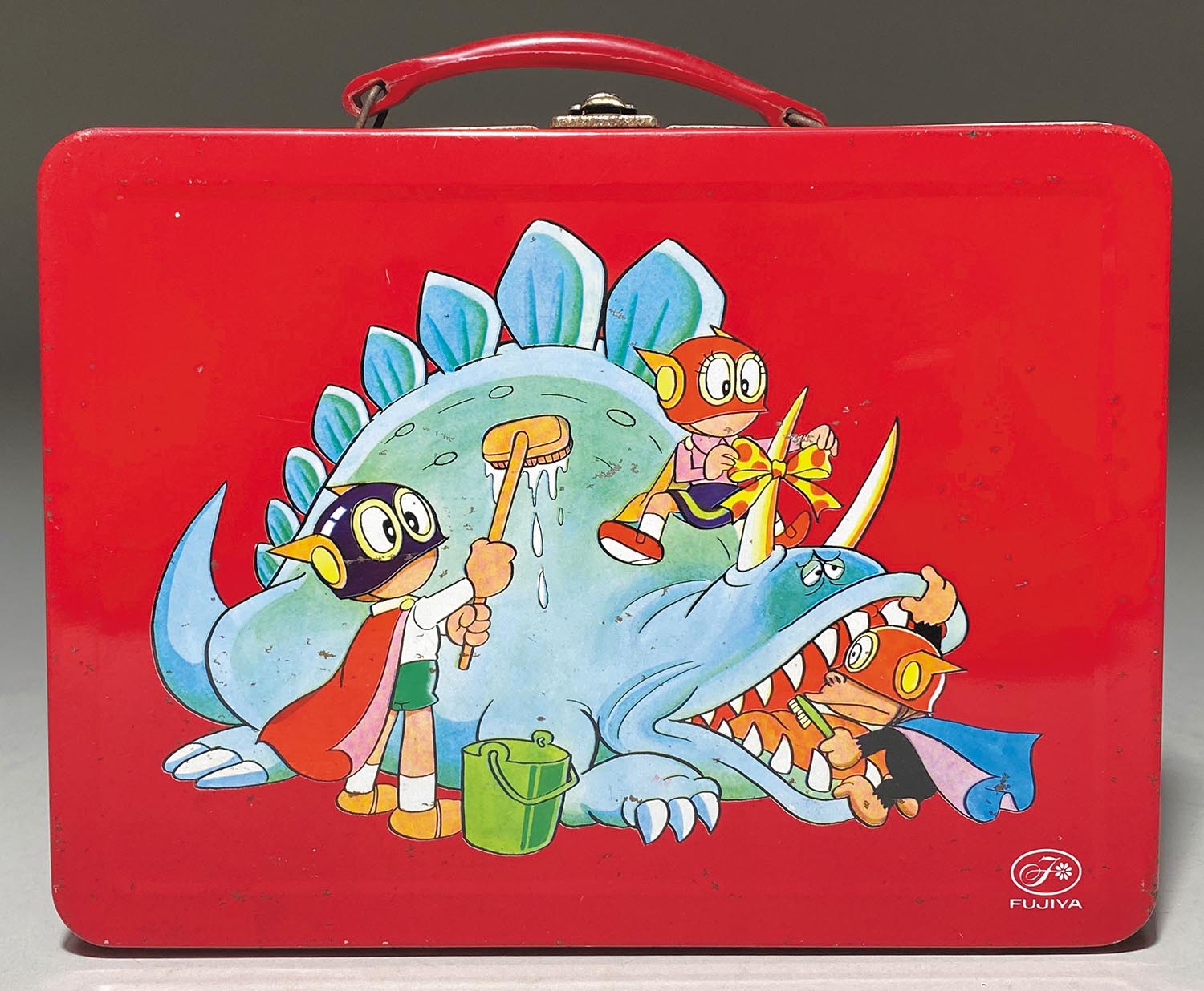 1044］ 不二家 パーマンブリキ缶バッグ