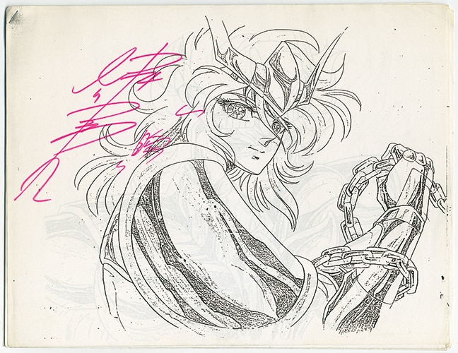 聖闘士星矢 台本 声優直筆サイン 超貴重！ 聖闘士星矢 台本 声優直筆