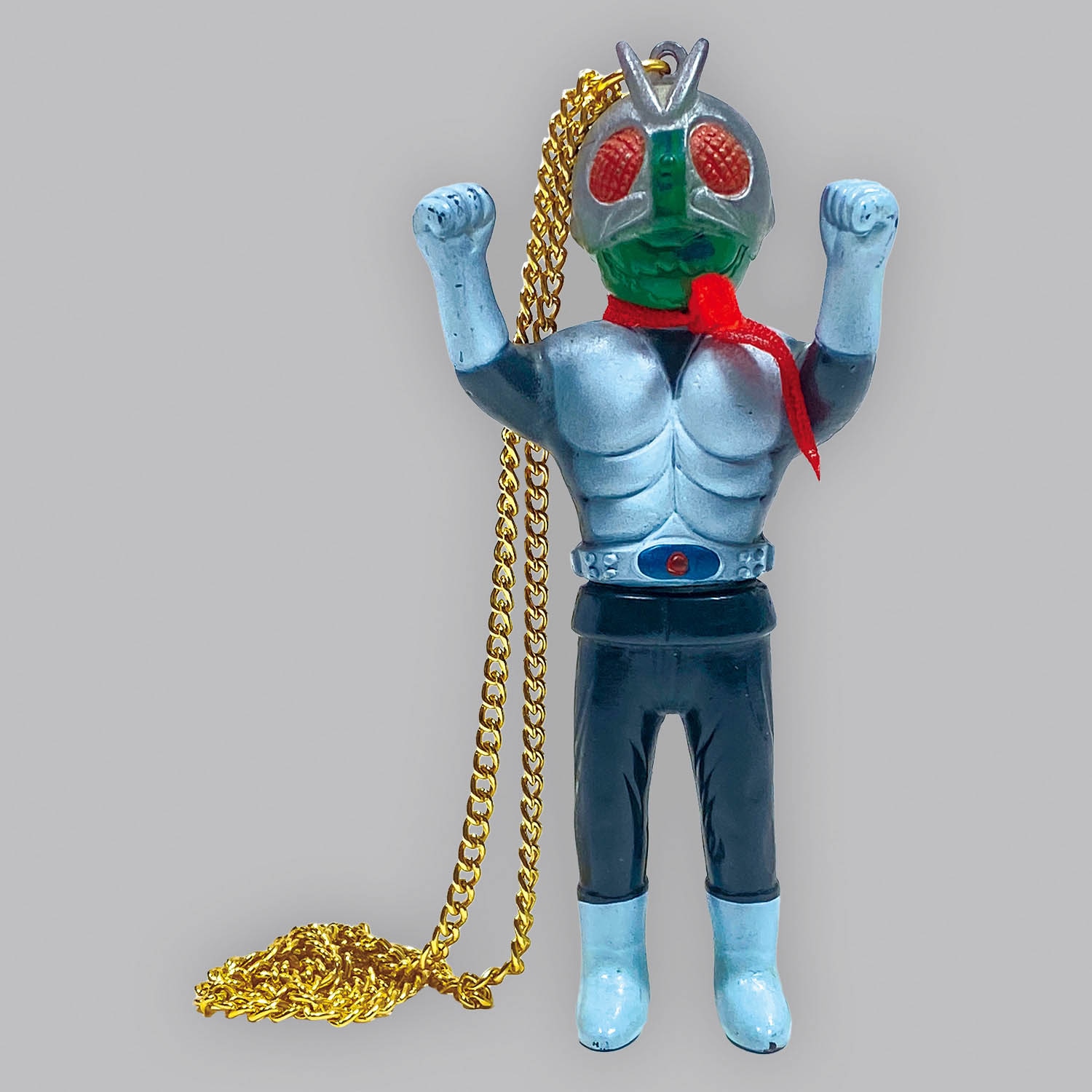 1352] 仮面ライダー 腕固定 ペンダントソフビ