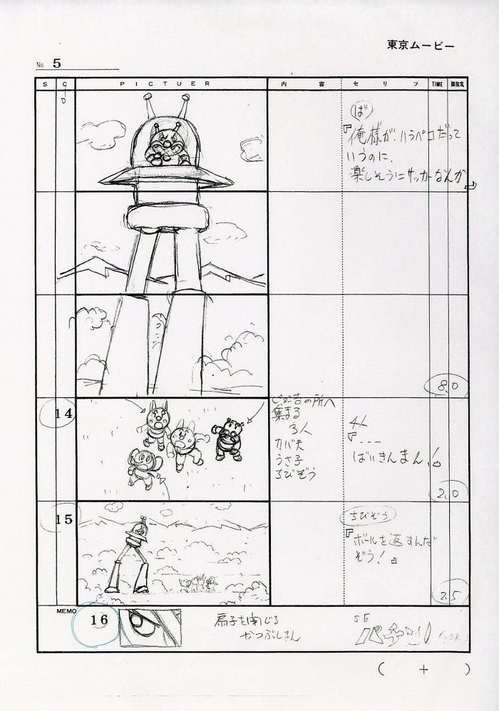 それいけ アンパンマン 絵コンテ
