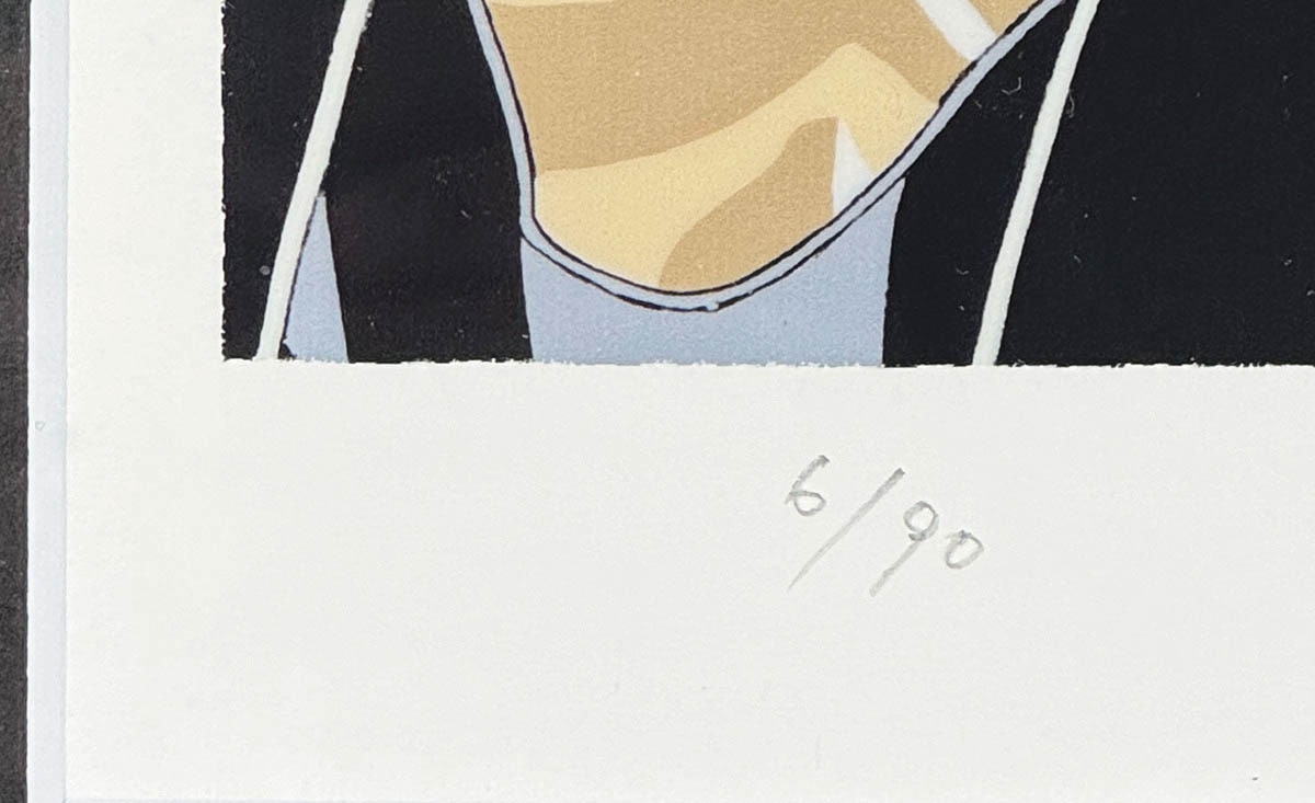 7405] 恩田尚之 直筆サイン入りカラー複製イラスト「間の楔/ダナ・バーン」