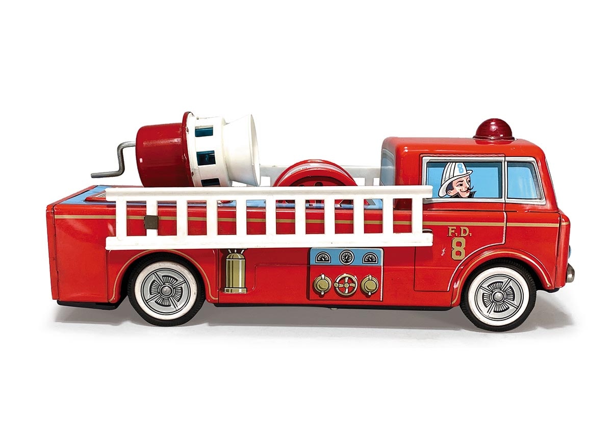 増田屋 マスダヤ MODERN TOYS ブリキの消防車 玩具 レトロビンテージ