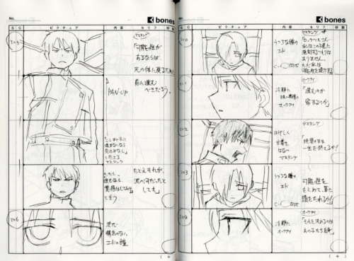 鋼の錬金術師 FULLMETAL ALCHEMIST 絵コンテ