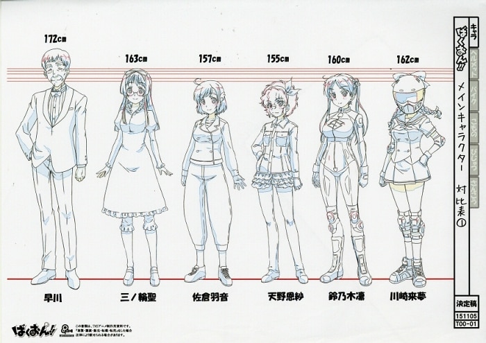 送料無料 ばくおん アニメ 設定資料 訳179枚 ファイル付き