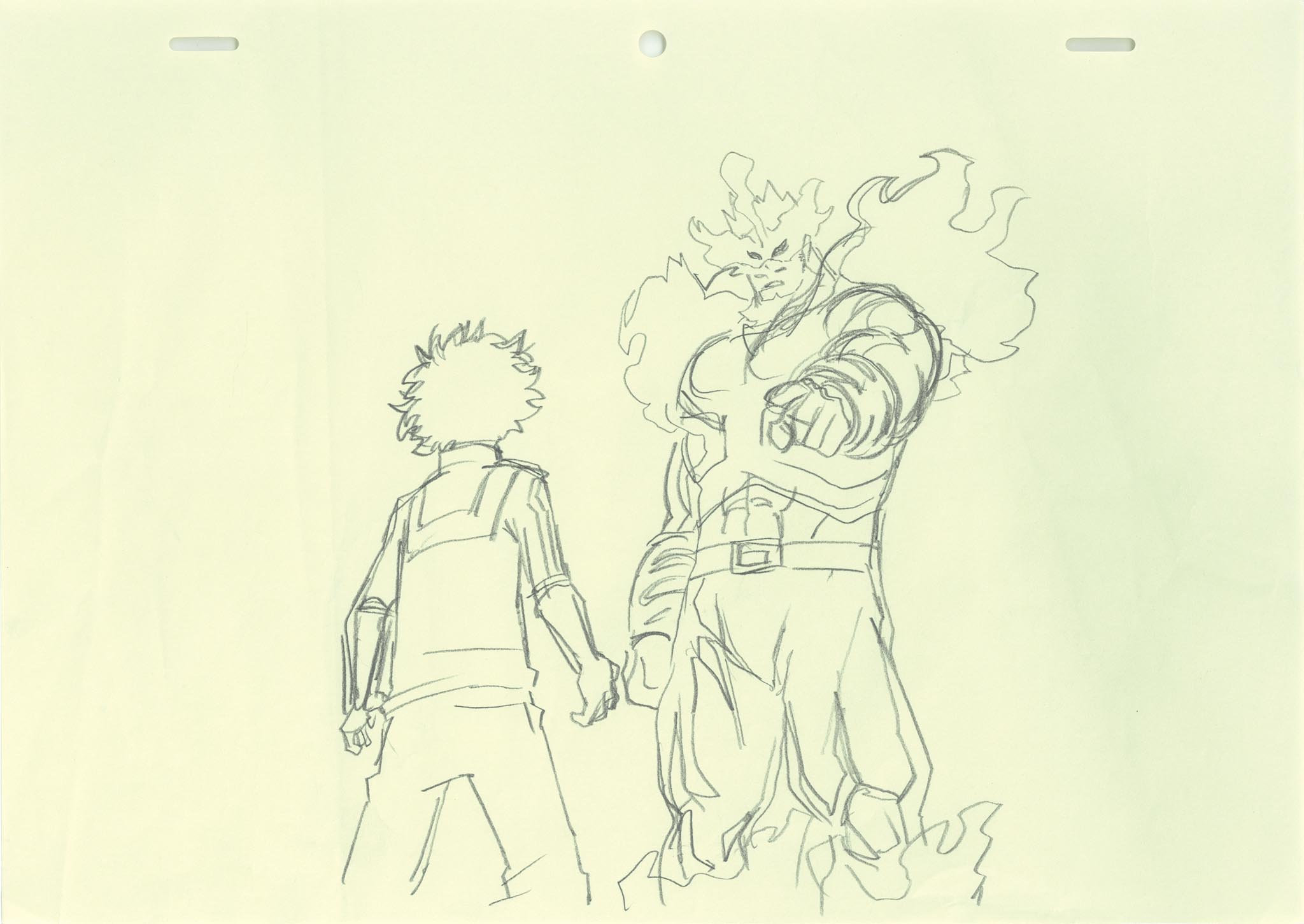 4208］ 僕のヒーローアカデミア ラフ原画 / 直筆:馬越嘉彦