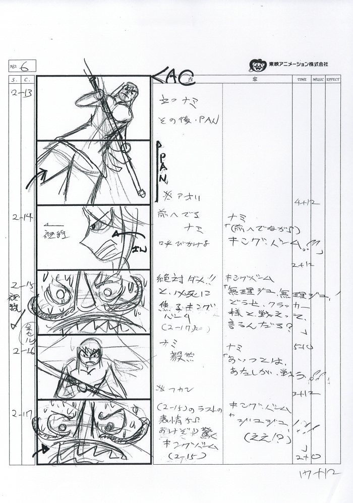 One Piece Storyboard