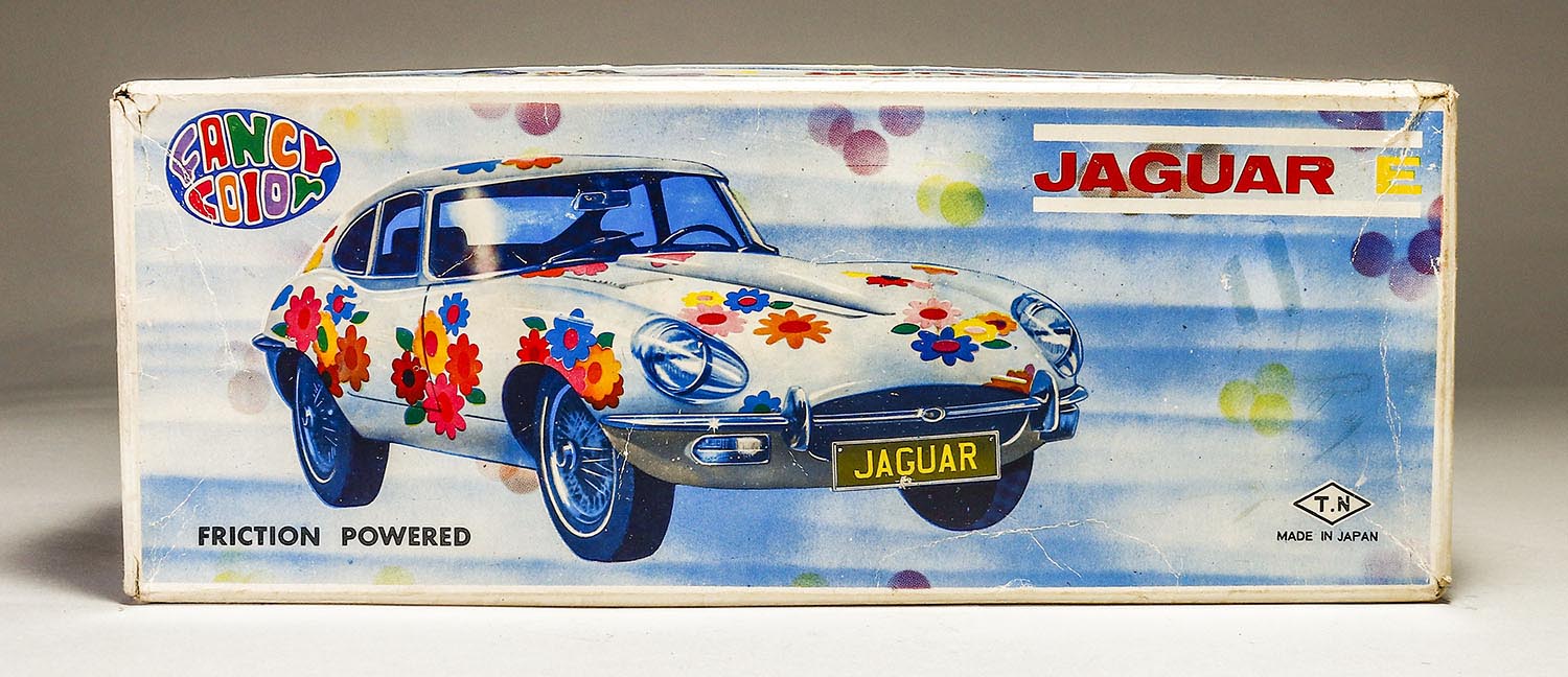 野村トーイ ブリキ ジャガー E-TYPE フリクション オリジナル当時のまま 野村トーイ ジャガー Eタイプ ファンシーカラー