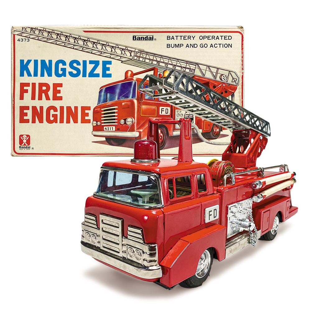 マスダヤブリキ　電動【FLAG FIRE ENGINE】※動作品 マスダヤブリキ 電動【FLAG FIRE ENGINE】※動作品 - メルカリ