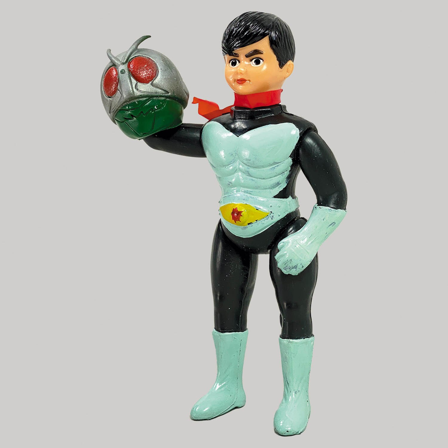 1542] 無版権 仮面ライダー面替ポリ人形