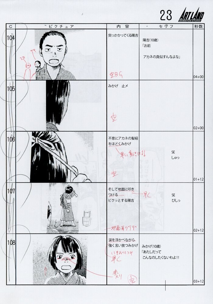 蟲師 絵コンテ