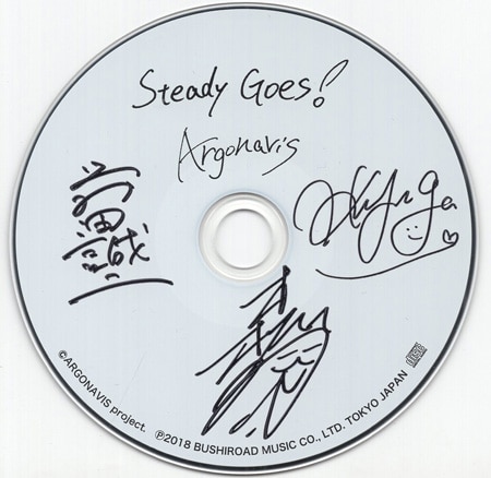 Argonavis 直筆サイン入りCD Argonavis 直筆サイン入りCD「Steady Goes!」