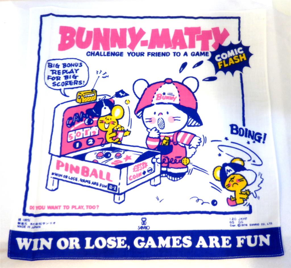 新作人気モデル Bunny Sanrio 70's and pinball handkerchief Matty その他