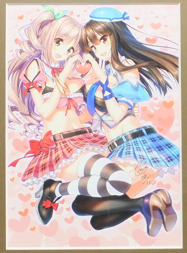 ピロ水 直筆サイン入り複製カラーイラスト LOVERS PG9545
