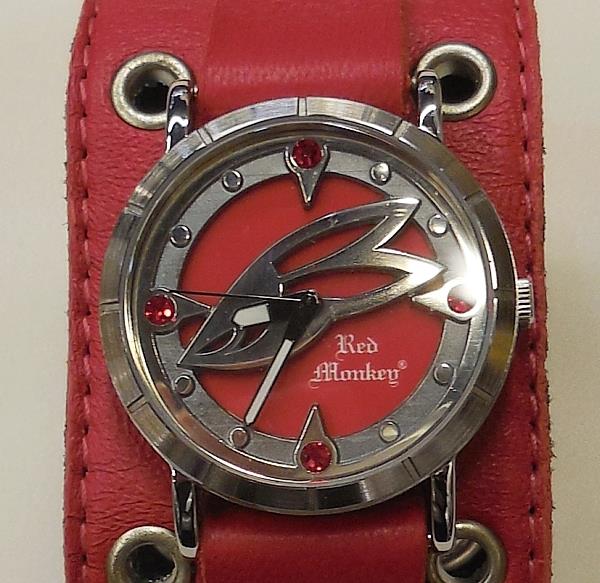 2/バンダイ/レッドモンキー/TIGER&BUNNY×Red Monkey Collaboration Wristwatch/腕時計/バーナビー・ ブルックスJr.モデル/レッド