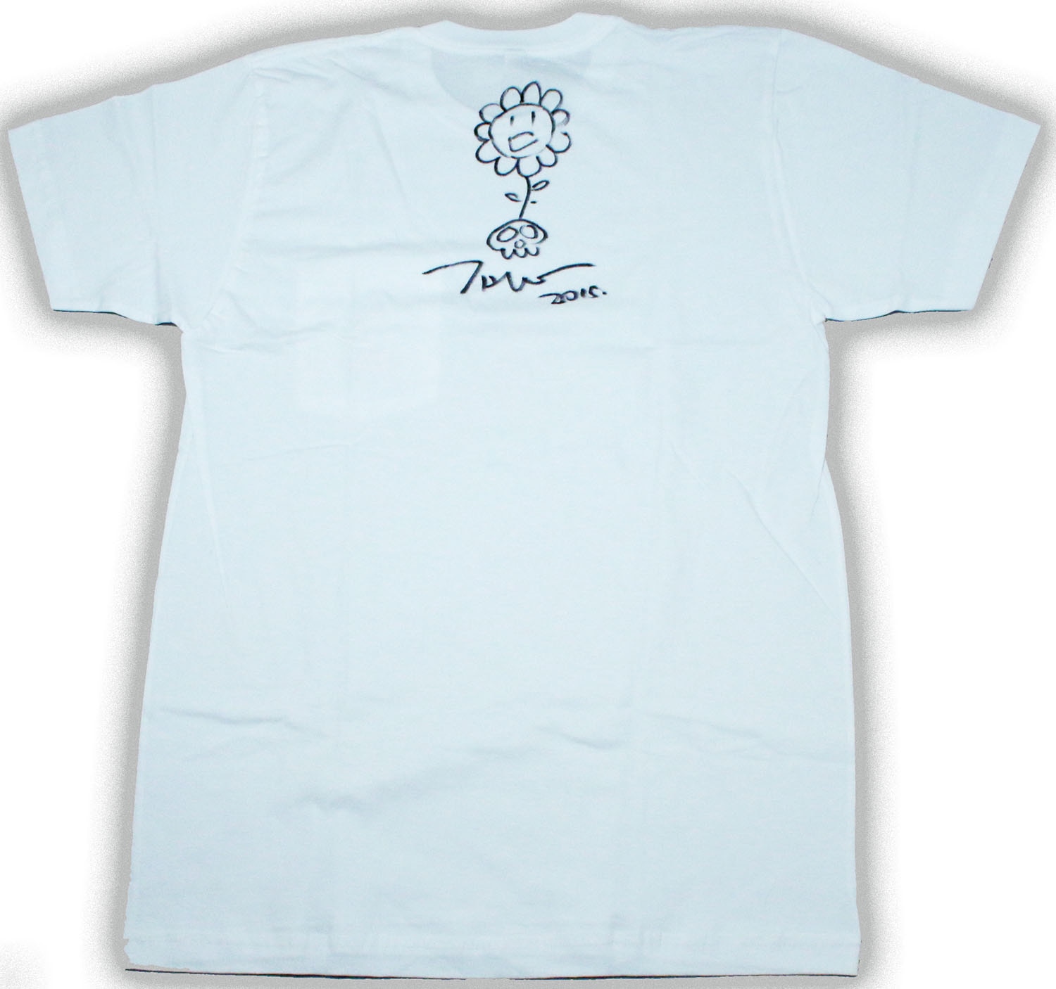 最後価格 村上隆 サイン入りTシャツ 激レア 永久保存品 村上隆直筆サイン入りシャツ