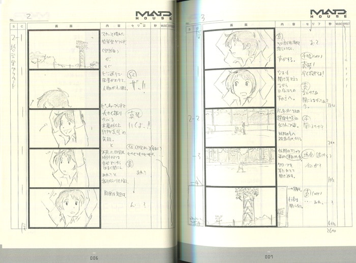 PG-8914]時をかける少女 絵コンテ 直筆サイン本 細田守