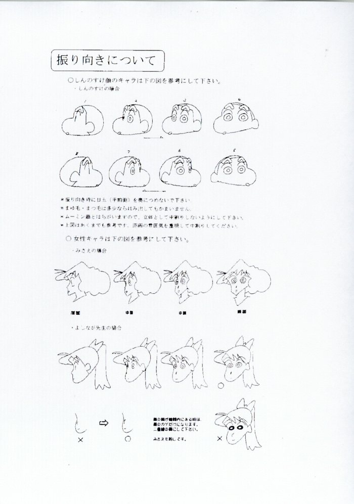 クレヨンしんちゃん 設定資料