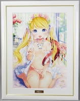 3167] 深崎暮人 直筆サイン入りカラー複製イラスト「冴えない彼女の