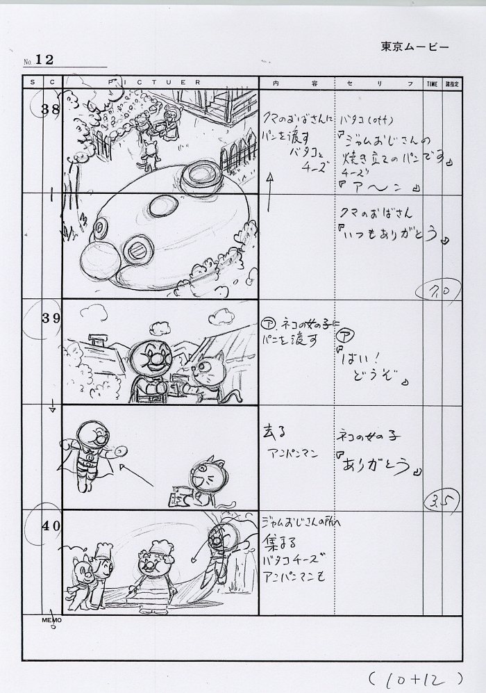 それいけ アンパンマン 絵コンテ