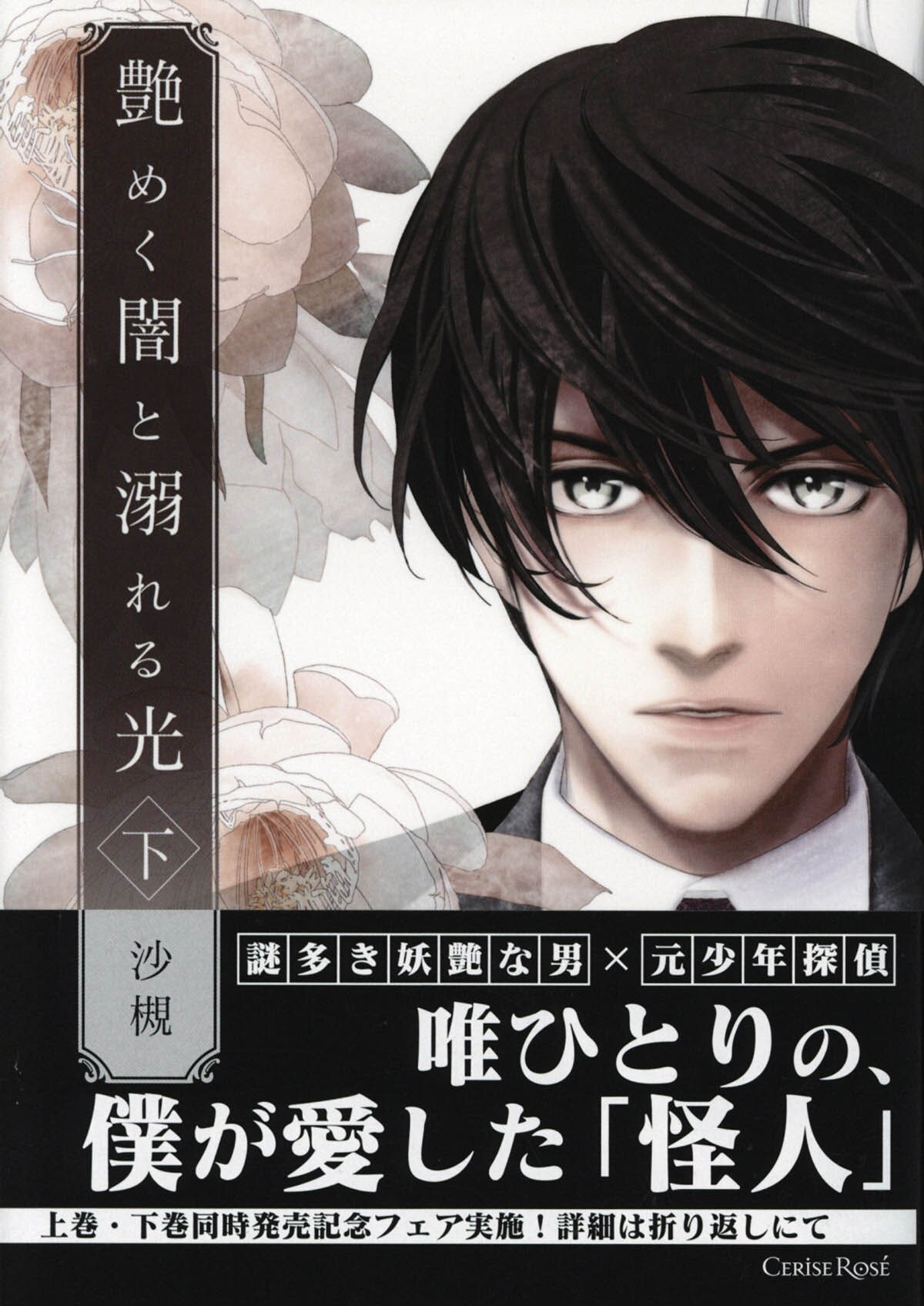 [3672] 沙槻 直筆イラストサイン本「艶めく闇と溺れる光」下巻