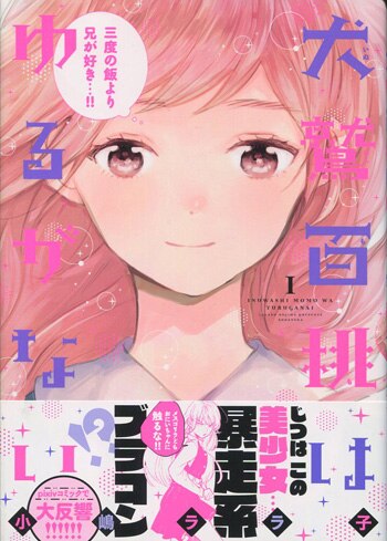 小嶋ララ子 直筆イラストサイン本「犬鷲百桃はゆるがない」1巻