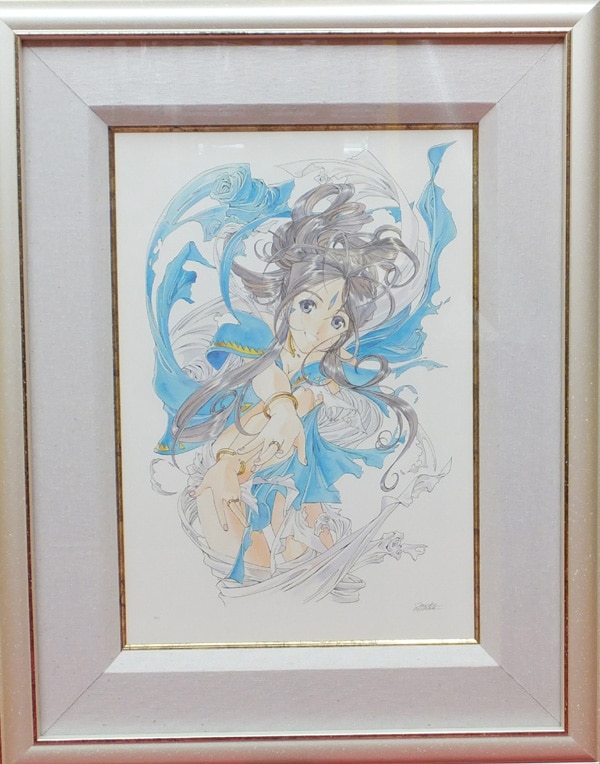 藤島康介 ああっ女神さまっ 直筆サイン入り色紙 。 書