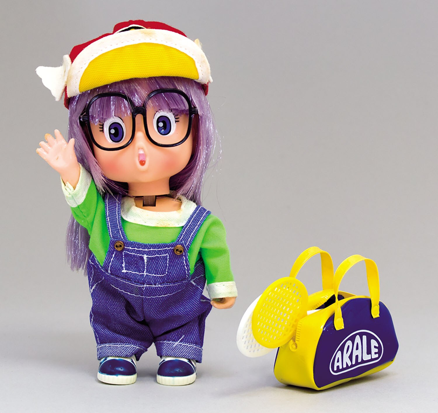 ポピー んちゃ アラレちゃん 服オーバーオール緑シャツ