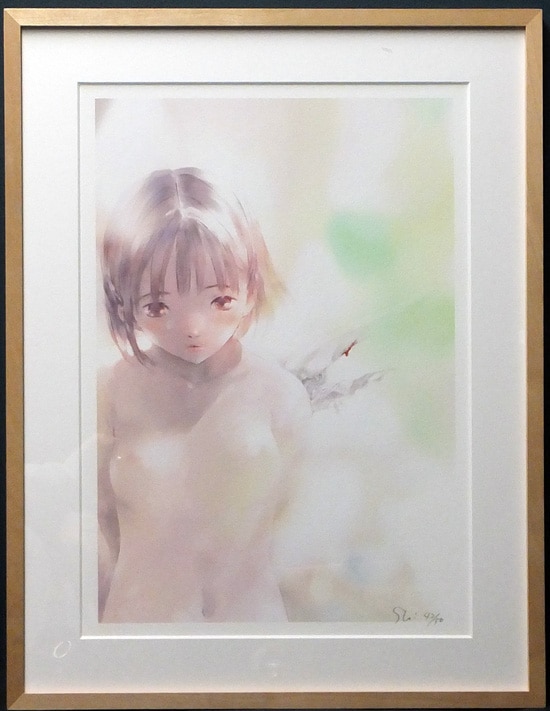 高橋しん 直筆サイン入りカラー複製イラスト「最終兵器彼女」