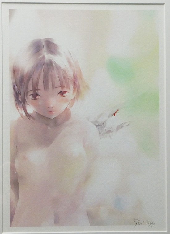 高橋しん 直筆サイン入りカラー複製イラスト「最終兵器彼女」