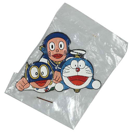 Doraemon , Perman, Hattori-kun badge with bag