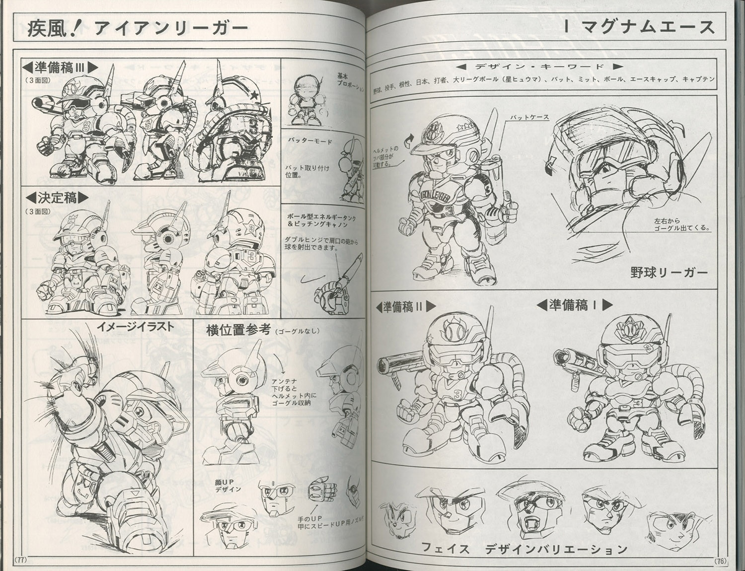 疾風!　アイアンリーガー原画集　設定資料集　イラスト本　激レア　1995年発行 STUDIO斬ZAN/疾風!アイアンリーガー MOTION PICTURE MATERIAL FINAL