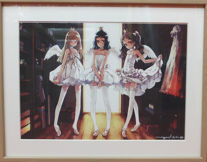 PG-7076]直筆サイン入りカラー複製イラスト 大槍葦人