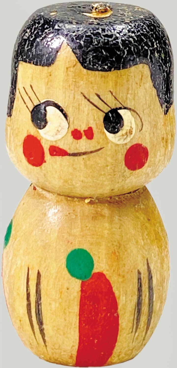 1415］ 不二家 ペコちゃん こけし 人参柄