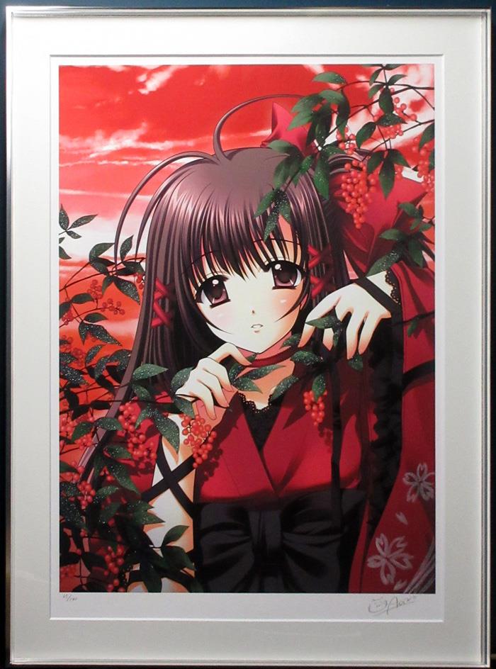 アールビバン　版画　西又葵 夏祭り　ミクスドメディア ミクスドメディア 西又葵 PASSION DX PG-11253-10f