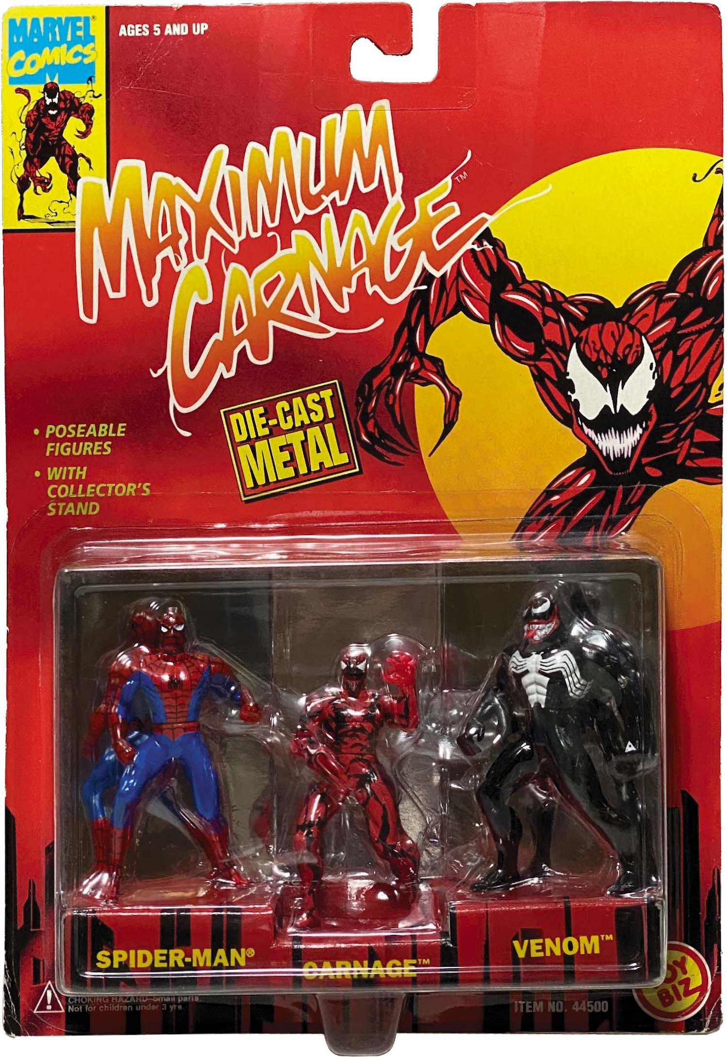 2653] TOY BIZ マキシマムカーネイジ ダイキャスト メタル スパイダーマン/カーネイジ ヴェノム